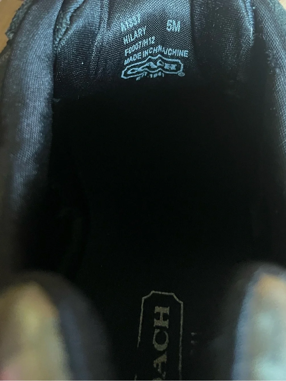 Coach Black Signature Logo Sneakers